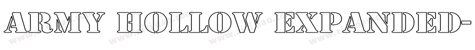 Army Hollow Expanded字体转换